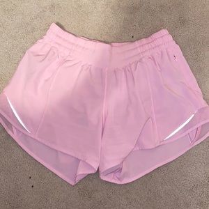 lululemon miami pink hotty hot shorts size 6